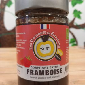 Confiture extra framboise bio 360g